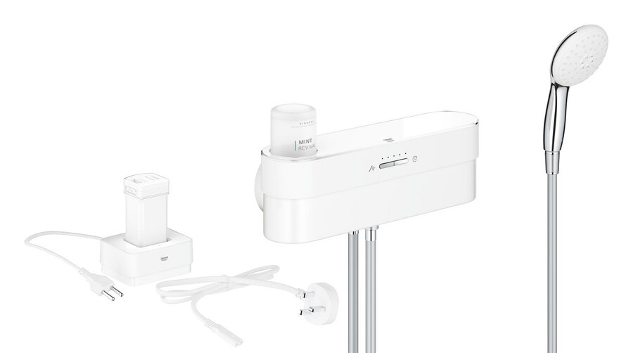 kit di avviamento per doccia con dispositivo purefoam