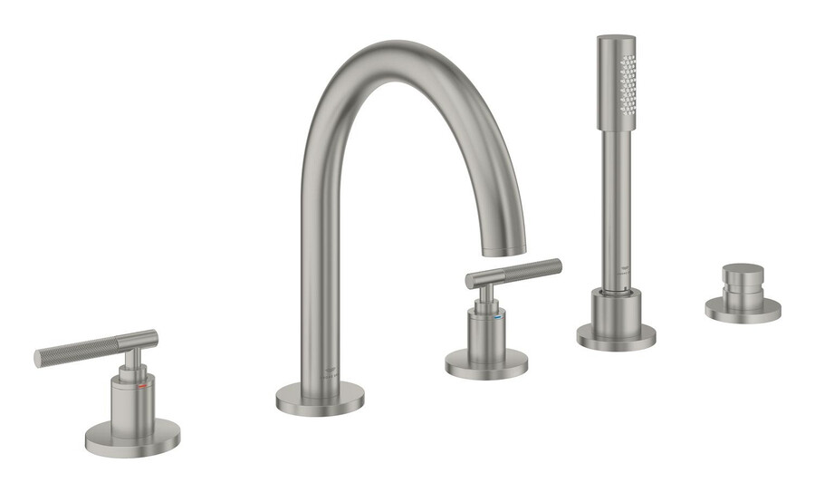 combinazione vascadoccia a 5 fori