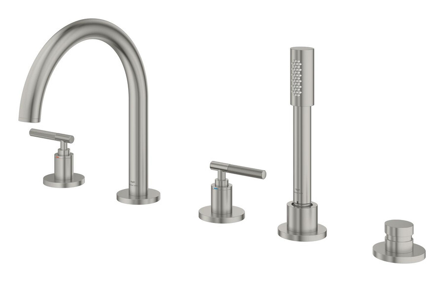 combinazione vascadoccia a 5 fori