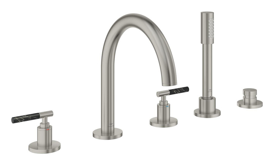 combinazione vascadoccia a 5 fori