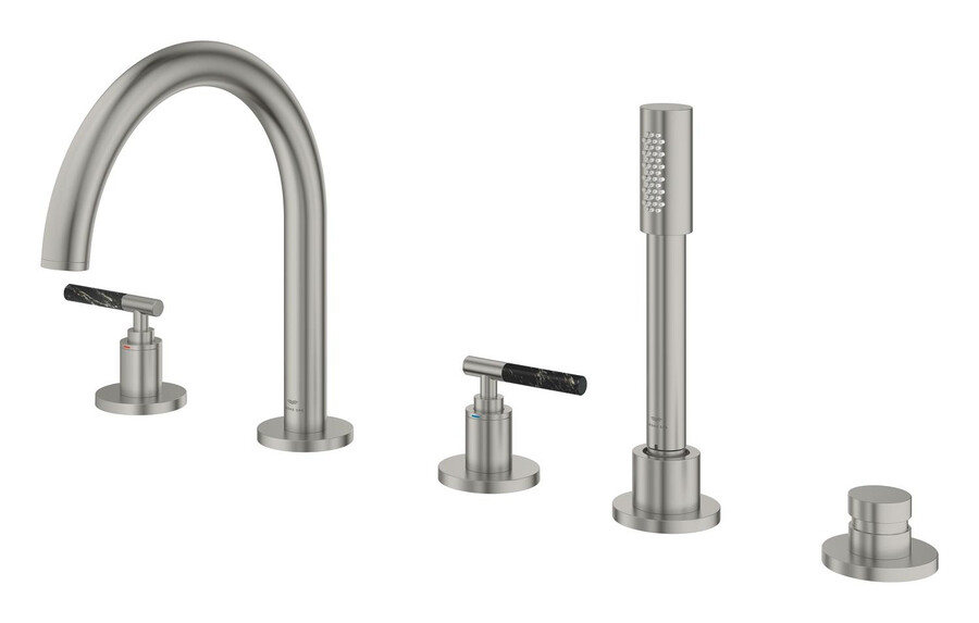 combinazione vascadoccia a 5 fori