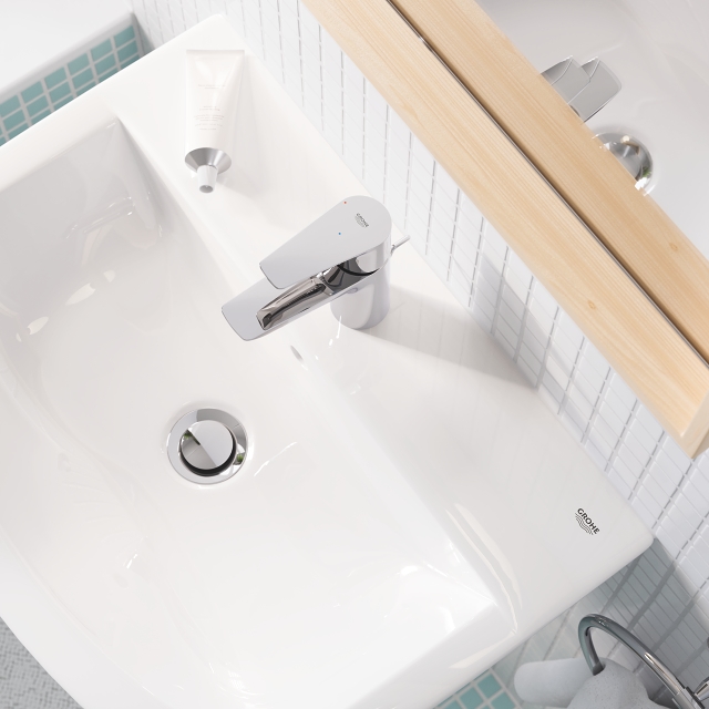 rubinetto per lavabo - taglia s - piletta di scarico a pressione in plastica