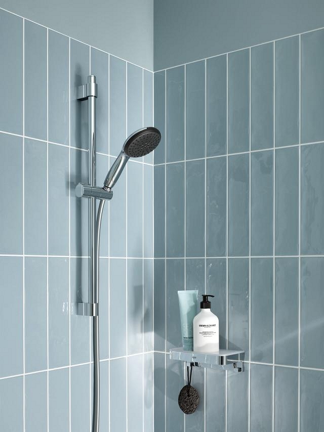 set asta doccia doccetta 1 getto - 110 mm - asta 600 mm