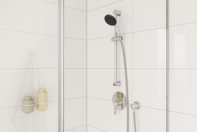 set asta doccia doccetta 1 getto - 110 mm - asta 600 mm