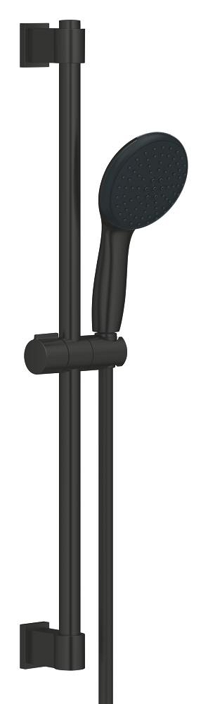 set asta doccia - doccetta 2 getti - 110 mm - asta 600 mm