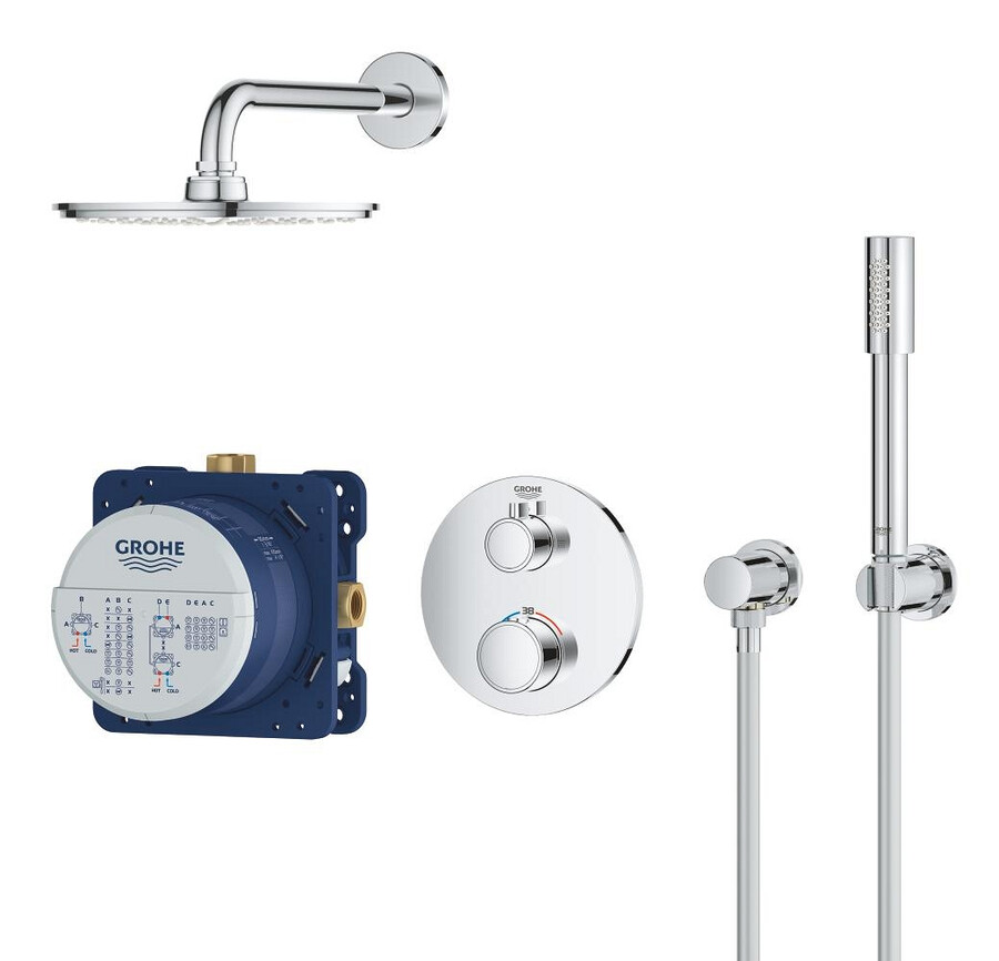 set doccia perfetto con rainshower cosmopolitan 210