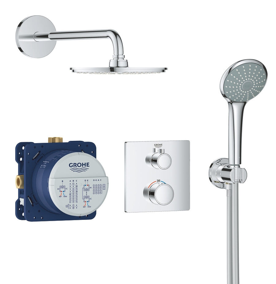 set doccia perfetto con rainshower cosmopolitan 210