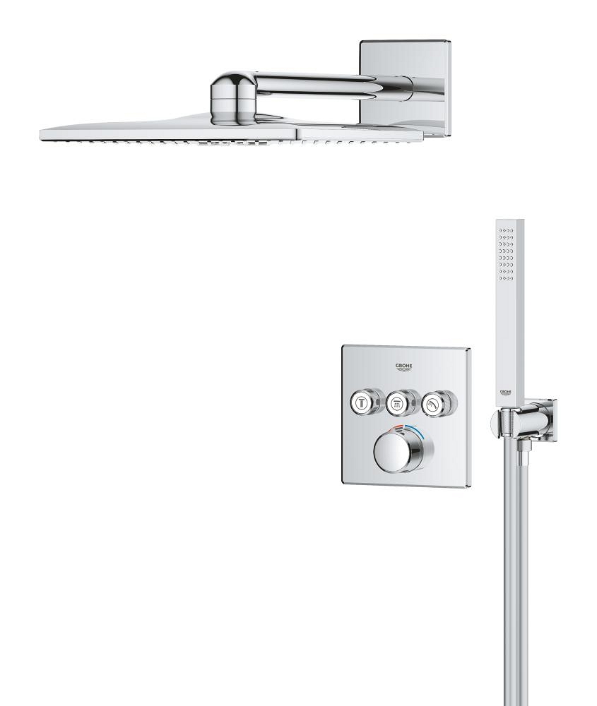 sistema doccia nascosto con rainshower smartactive 310 cube