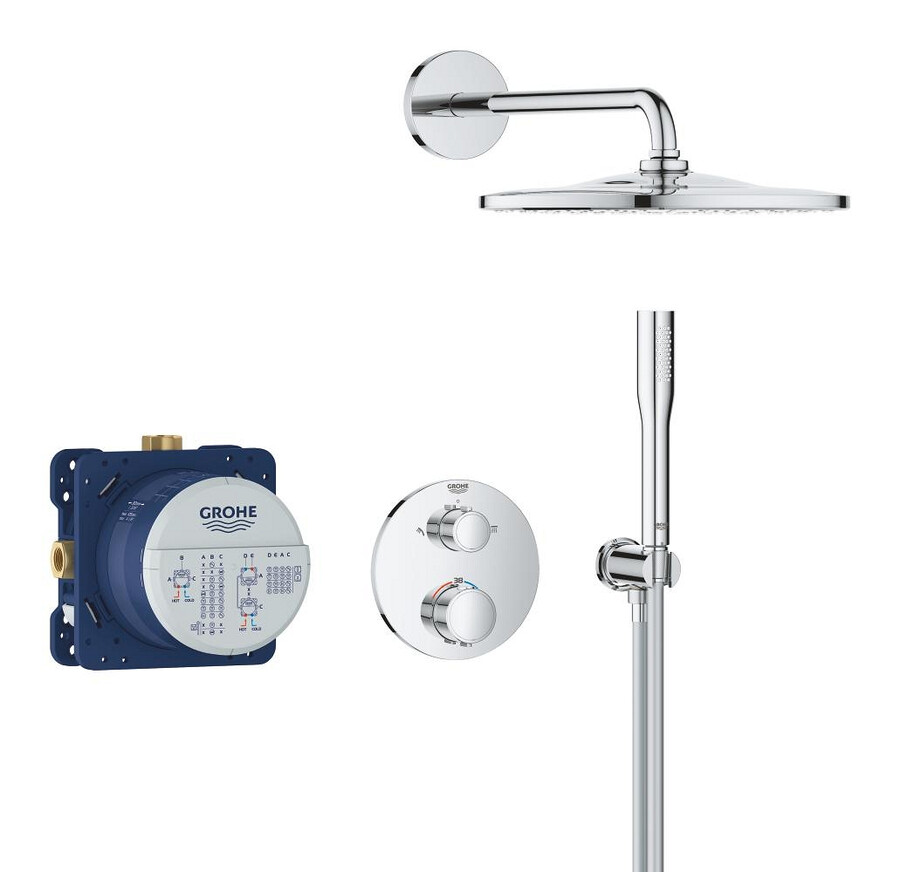 sistema doccia da incasso con vitalio rain mono 310
