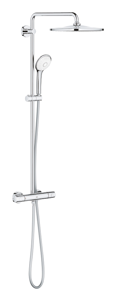 sistema doccia con termostato - soffione doccia 310 mm - getto purerain