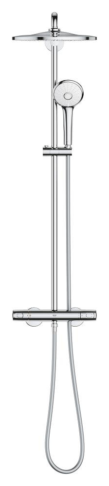 sistema doccia con termostato - soffione doccia 310 mm - getto purerain