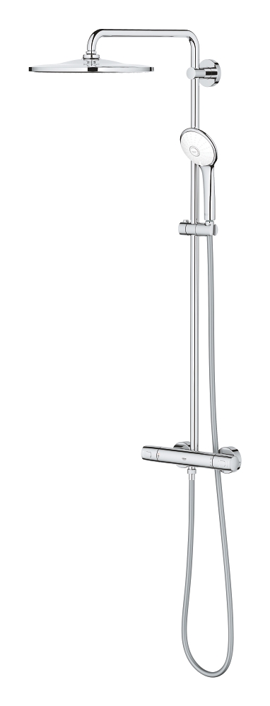 sistema doccia con termostato - soffione doccia 310 mm - getto purerain