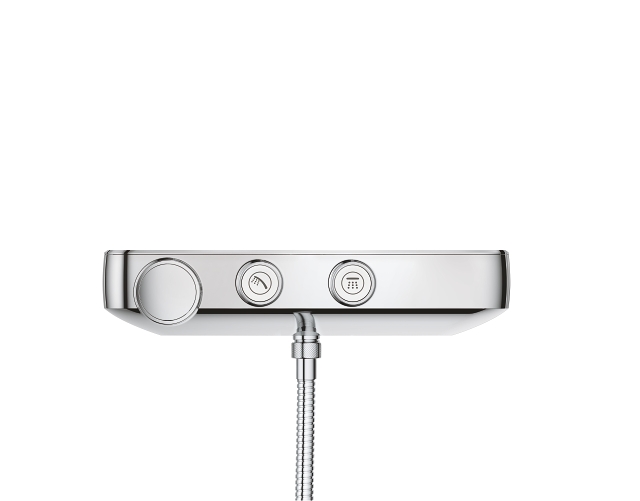 sistema doccia con termostato - soffione doccia 3 getti - 260 mm