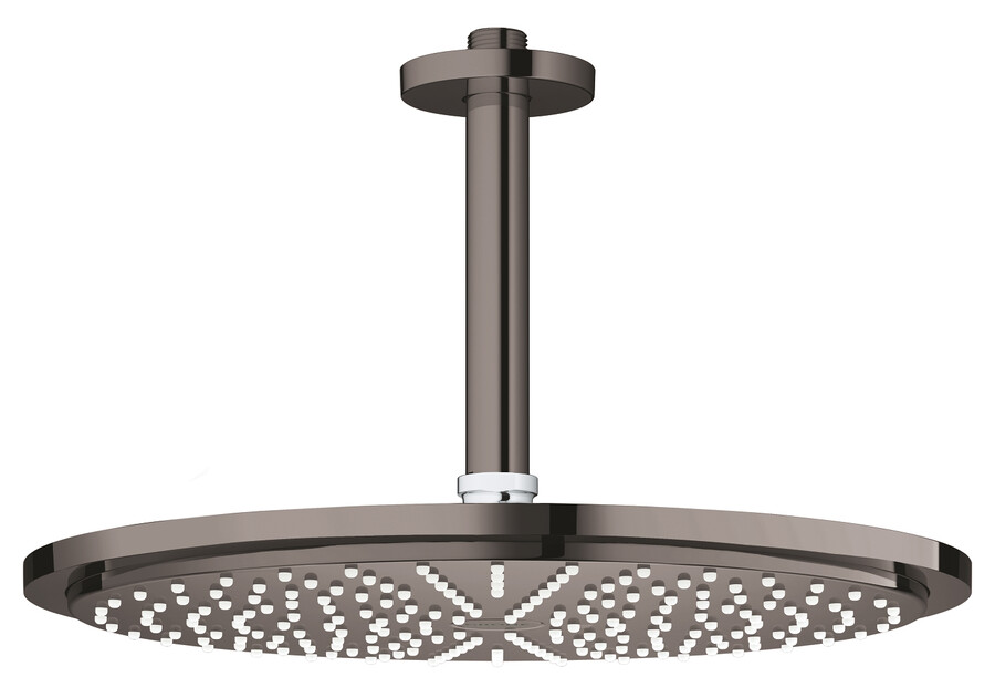 soffione doccia a soffitto - 1 getto - Ø 310 mm - braccio doccia 142 mm