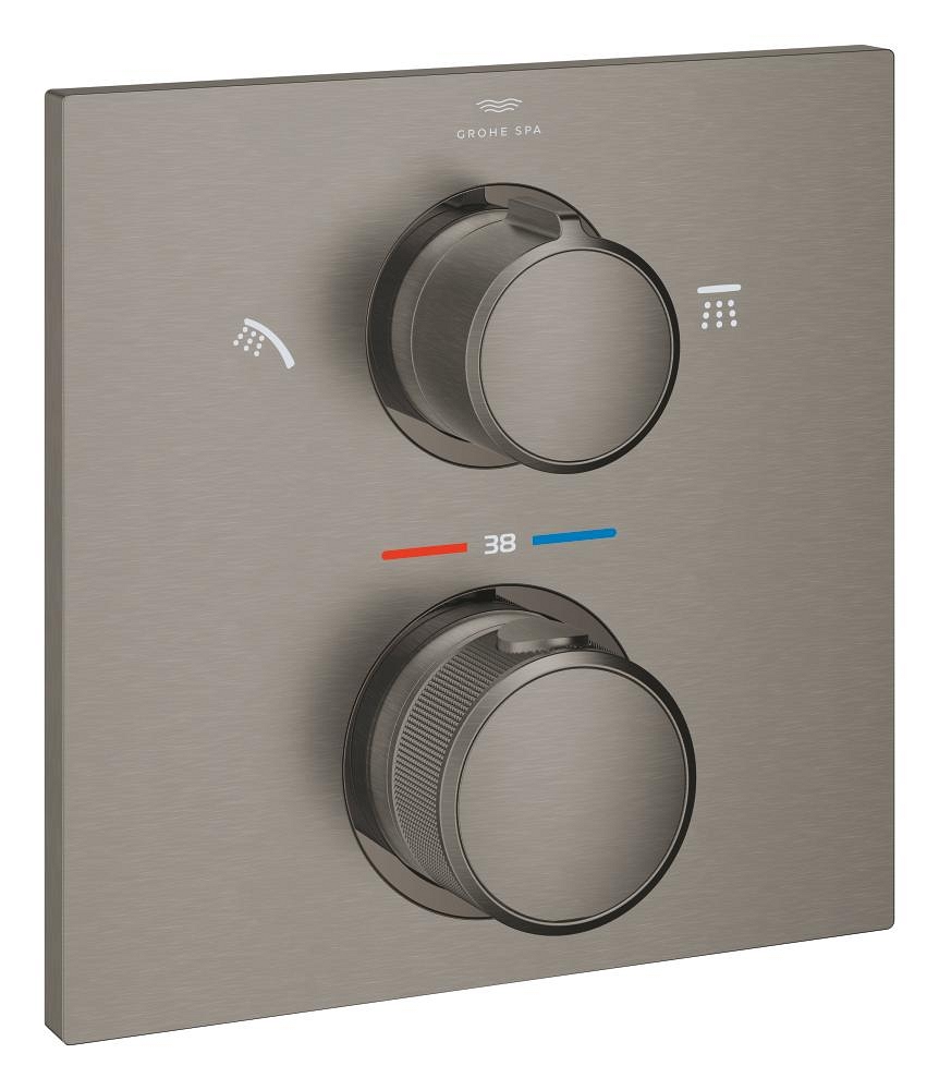 termostato per installazione ad incasso con deviatore a 2 vie