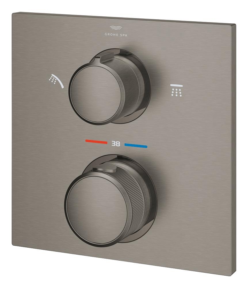 termostato per installazione ad incasso con deviatore a 2 vie