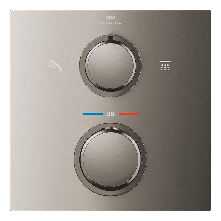 termostato per installazione ad incasso con deviatore a 2 vie