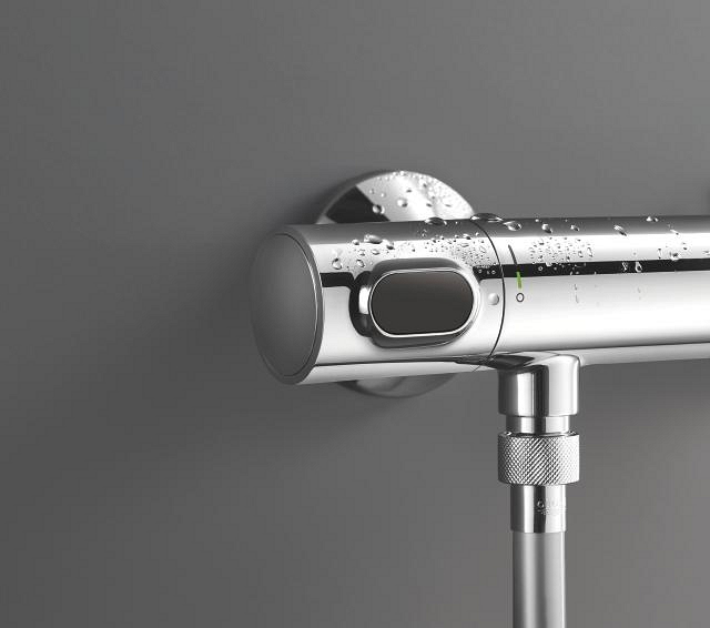 set asta doccia con termostato - asta 600 mm