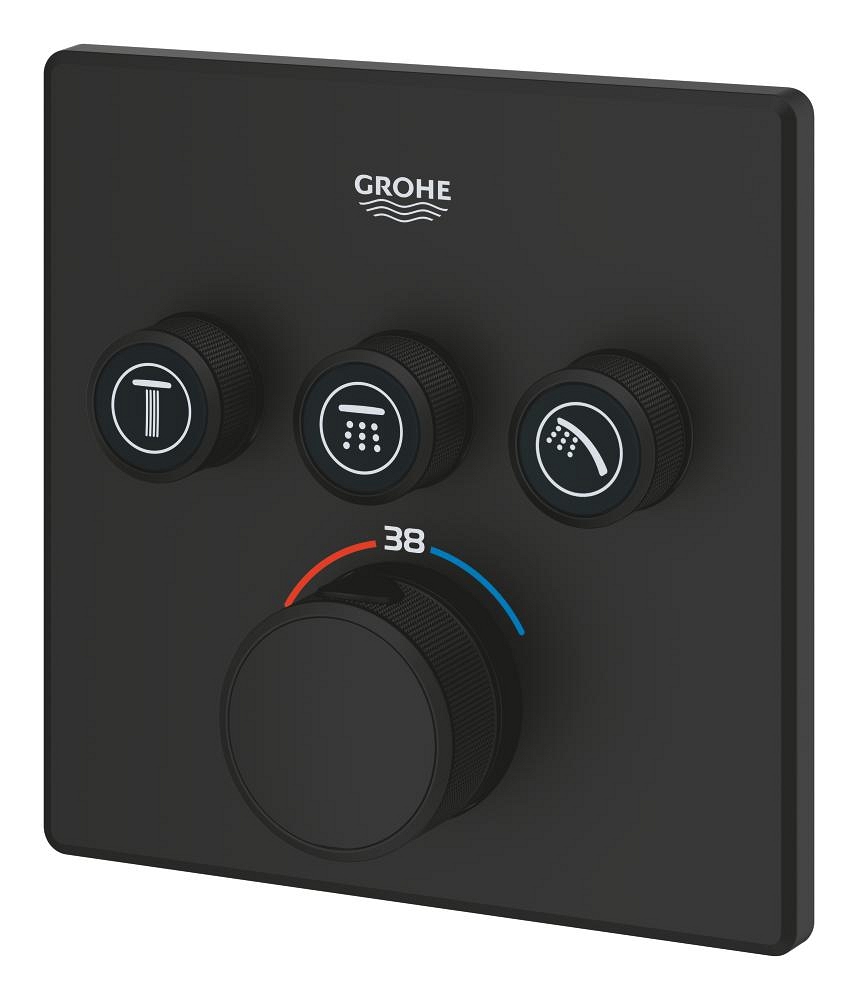 termostato per installazione ad incasso con 3 valvole