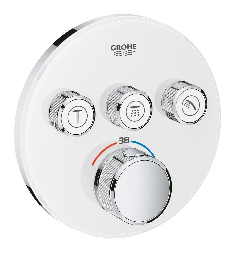 termostato per installazione ad incasso con 3 valvole