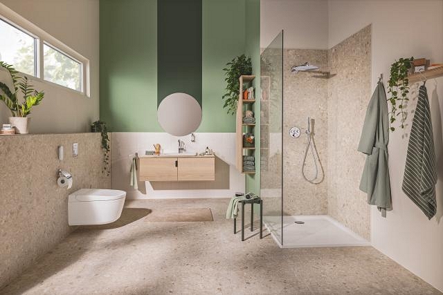 sistema completo per wc con doccia per cassette di scarico nascoste
