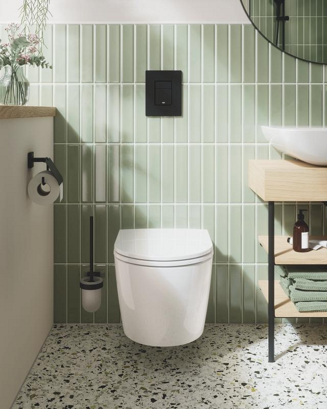 set wc con sedile e coperchio - sospeso