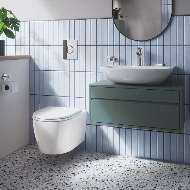 set wc con sedile e coperchio - sospeso